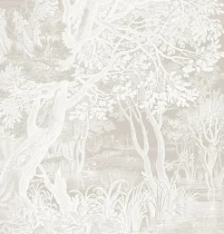 Engraved landschappen behang grijs WP-767- 400x280cm