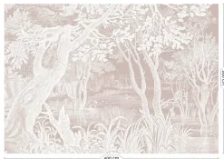 Engraved landschappen behang nude WP-768 400x280cm