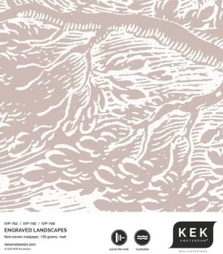 Engraved landschappen behang nude WP-768 400x280cm