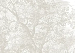 Engraved landschappen behang grijs WP-776- 400x280cm