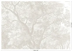 Engraved landschappen behang grijs WP-776- 400x280cm