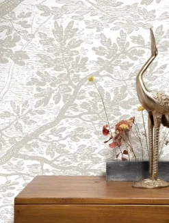 Engraved landschappen behang grijs WP-776- 400x280cm