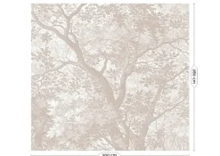 Engraved landschappen behang zand WP-775 300x280cm