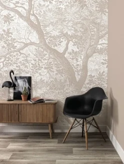 Engraved landschappen behang zand WP-775 300x280cm