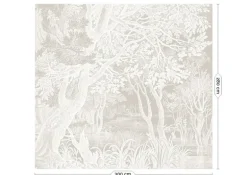 Engraved landschappen behang WP-764 grijs 300x280cm