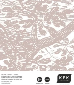 Engraved landschappen behang nude WP-771 200x280cm