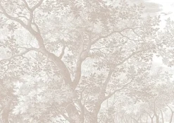 Engraved landschappen behang zand WP-778 400x280cm