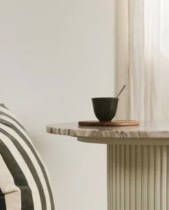 Enoki onderzetters naturel set van 6 stuks - 7180