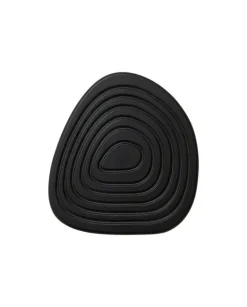 Enoki onderzetters zwart set van 6 stuks - 7181