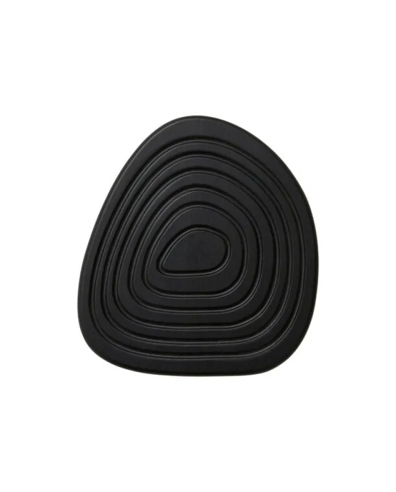 Enoki onderzetters zwart set van 6 stuks - 7181