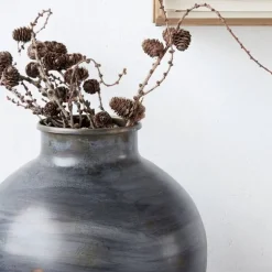 Etnik vaas blauw ø30x30cm