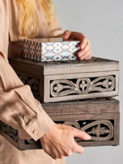 Etta opbergboxen set van 3 stuks - 82064072