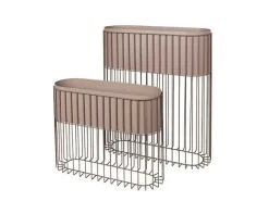 Fenja plantenbak op standaard - taupe