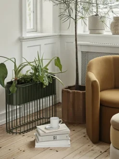 Fenja plantenbak op standaard groen set van 2 stuks - 71178247