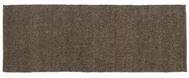 Fia vloerkleed wol - grijs/bruin 75x200cm