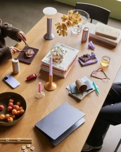 Flash portable lamp metallic paars - 962012