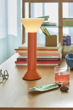 Flash portable lamp metallic oranje - 962013