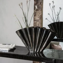 Flood vaas - antiek bruin