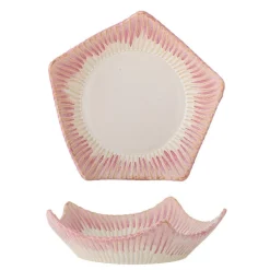 Floral schaal roze - 82062600