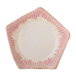 Floral schaal roze - 82062600