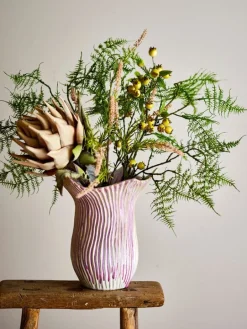 Floral vaas roze - 82062601