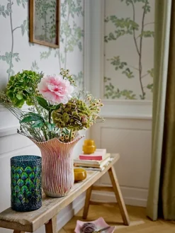 Floral vaas roze - 82062601