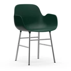 Form Armchair stoel chrome groen