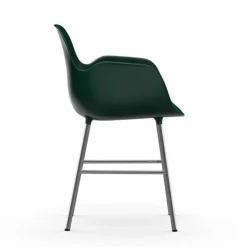 Form Armchair stoel chrome groen