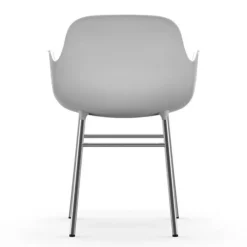 Form Armchair stoel chrome wit