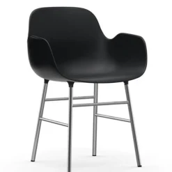 Form Armchair stoel chrome zwart