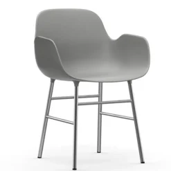 Form Armchair stoel chrome grijs