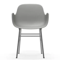 Form Armchair stoel chrome grijs