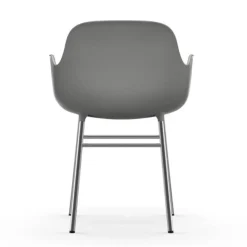 Form Armchair stoel chrome grijs