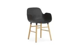 Form Armchair stoel eiken zwart