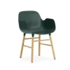 Form Armchair stoel eiken groen