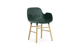 Form Armchair stoel eiken groen