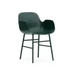 Form Armchair stoel staal groen