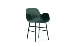 Form Armchair stoel staal groen