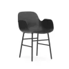 Form Armchair stoel staal zwart
