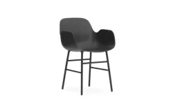 Form Armchair stoel staal zwart