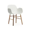 Form Armchair stoel walnoot wit - 602768