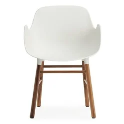 Form Armchair stoel walnoot wit - 602768