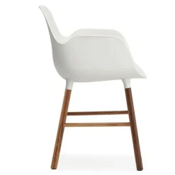Form Armchair stoel walnoot wit - 602768