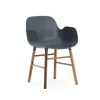 Form Armchair stoel walnoot blauw - 602771