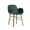 Form Armchair stoel walnoot groen - 602772