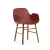 Form Armchair stoel walnoot rood - 602773