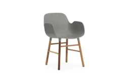 Form Armchair stoel walnoot grijs - 602769