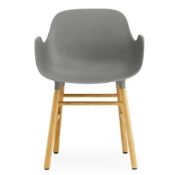 Form Armchair stoel walnoot grijs - 602769