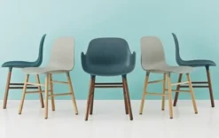 Form Armchair stoel walnoot grijs - 602769