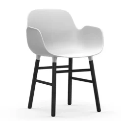 Form Armchair stoel zwart wit - 603206
